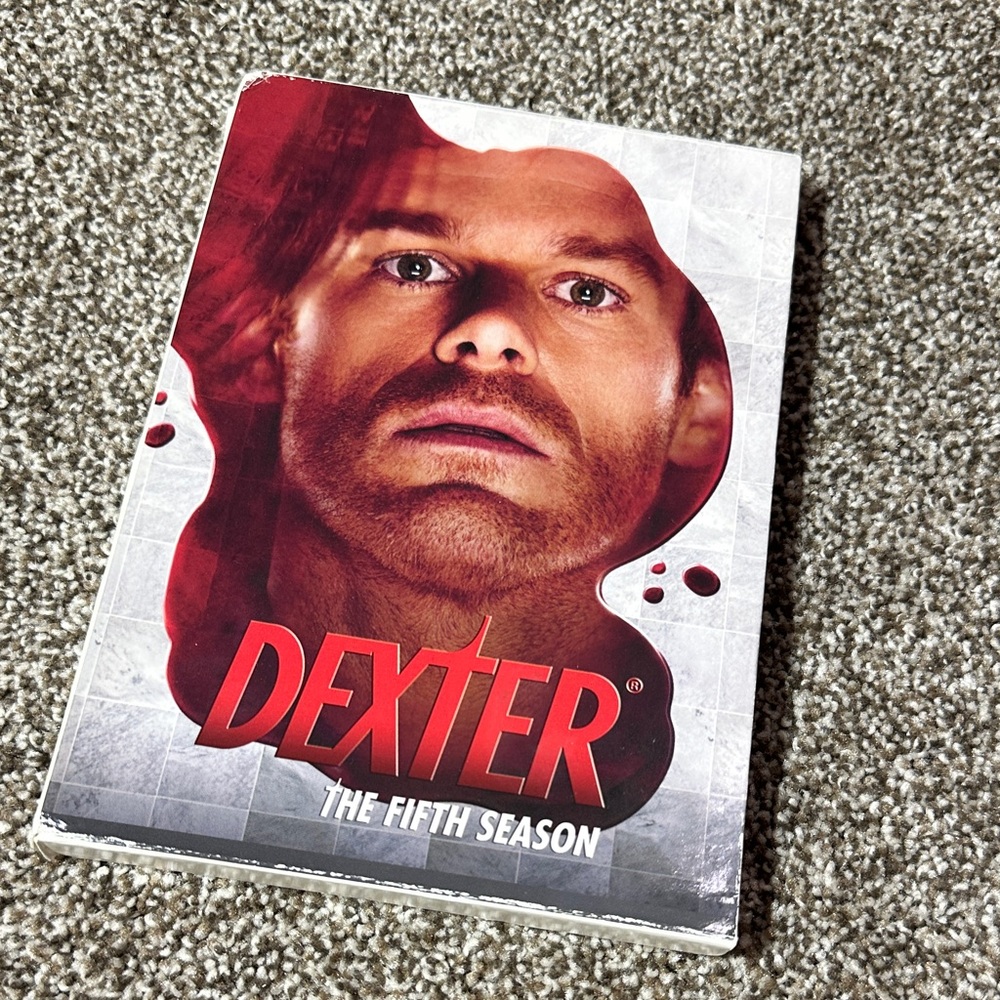 Dexter DVD Set – Red & White Graphic Covers by Dexter